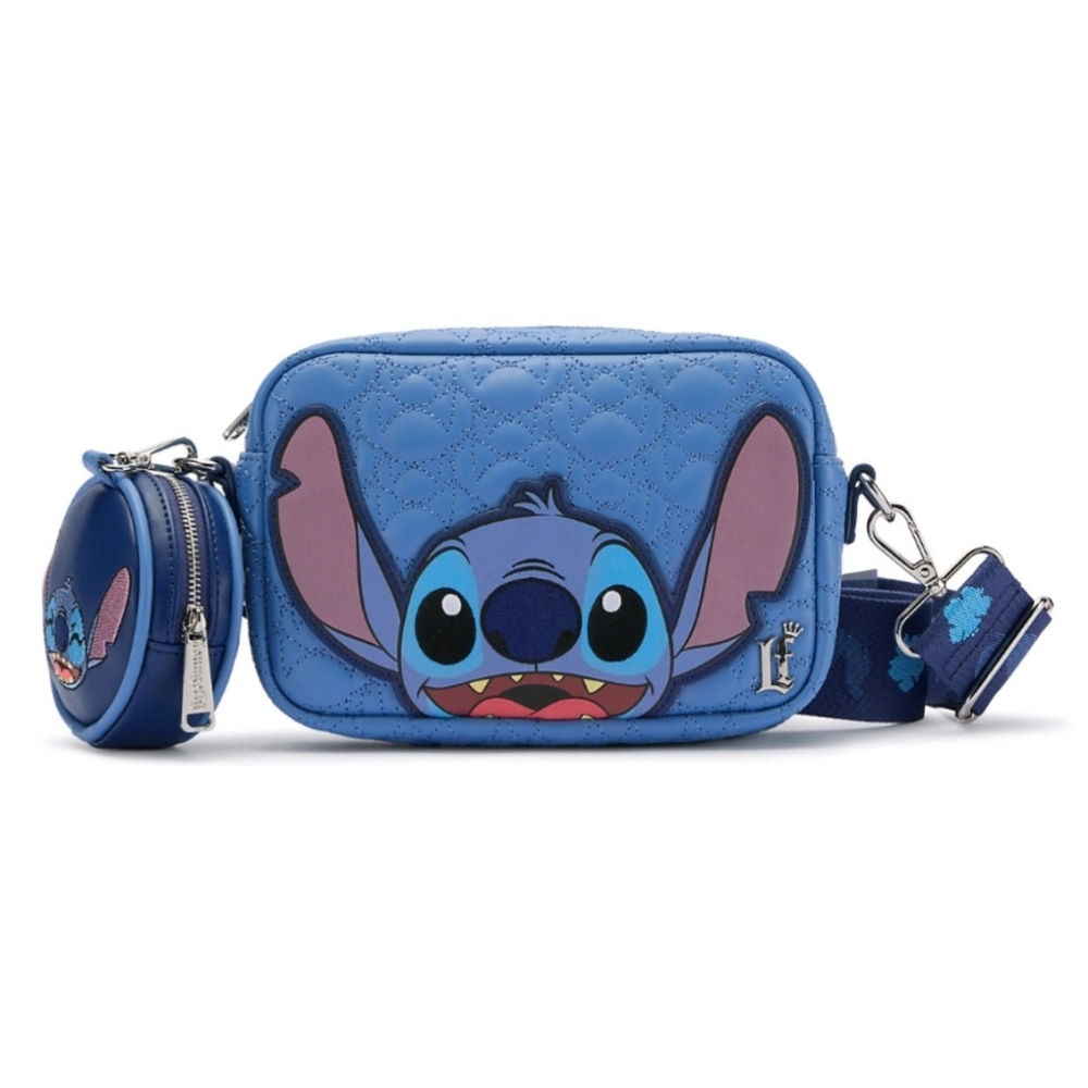 Disney Parks Loungefly Stitch Crossbody Sling Bag and Coin Purse - NWT